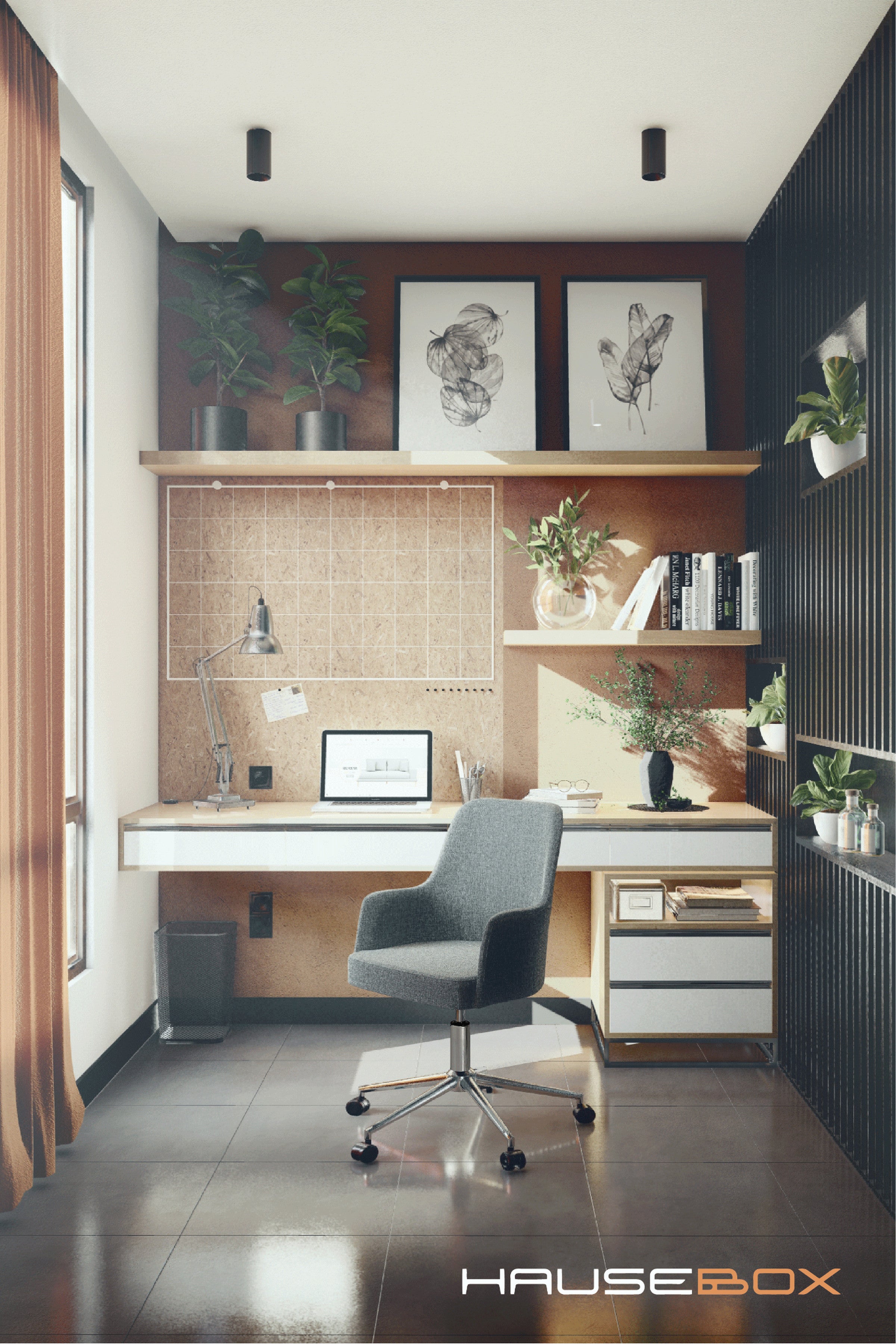 Louis Çalışma Sandalyesi – Silinebilir Keten Kumaş (Gri - Krom Ayak)